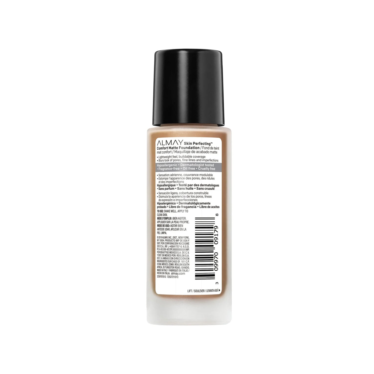 Perfecting Comfort Matte Foundation Makeup, Hypoallergenic, 220 Warm Cashew